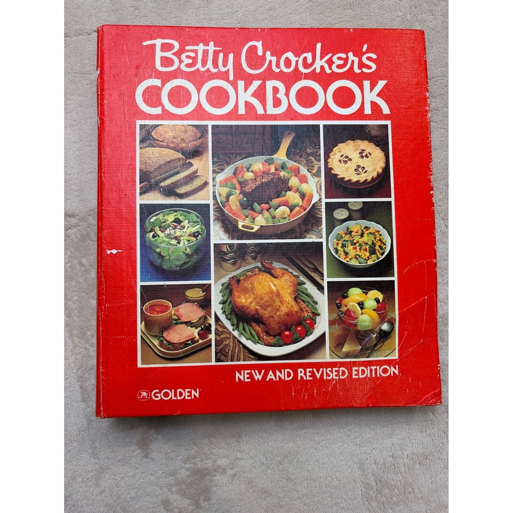 Betty Crocker Cookbook Golden Press 1980 Red Binder New Revised Edition Good